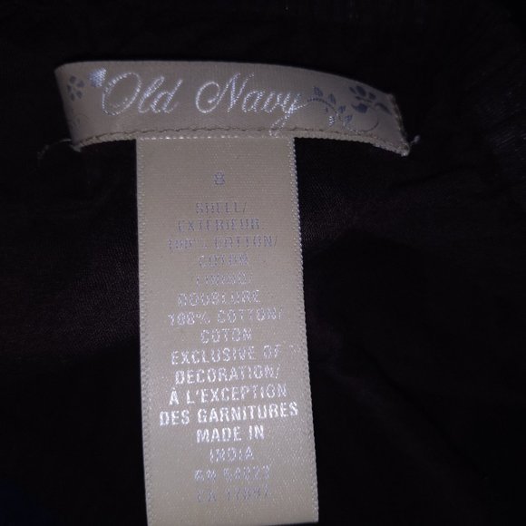 Vintage Y2K Fairy Maxi Skirt Old Navy Embroidered Whimsigoth Brown Hippie 14 90s - Picture 3 of 3